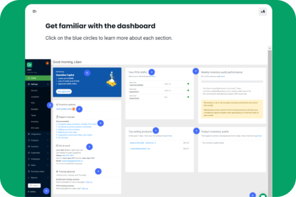 <p>Greenline provides a free online course designed for all cannabis<br />
retail staff, from owners and managers to budtenders.</p>
<ul>
<li>Video tutorials</li>
<li>Interactive content</li>
<li>Written documentation</li>
<li>Unlimited attendees</li>
<li>Flexible and self-directed</li>
</ul>
