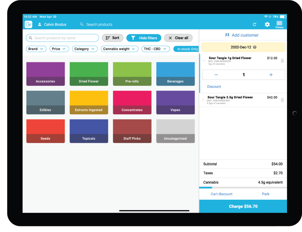Greenline POS Search